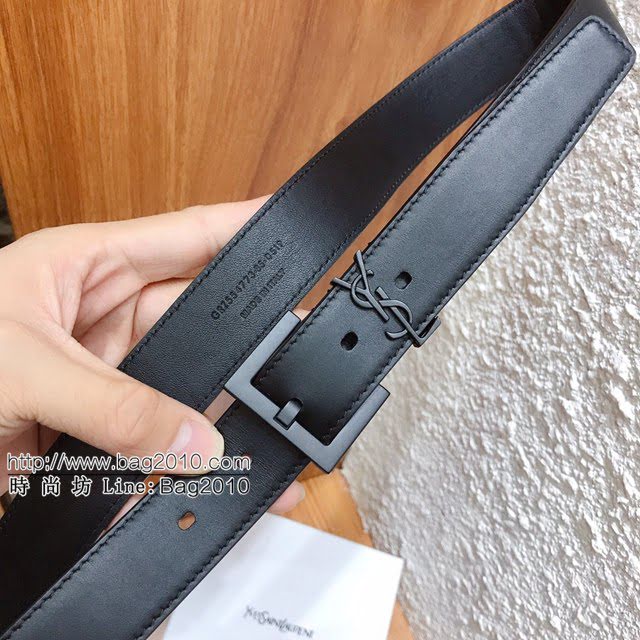 Saint Laurent女士皮帶 聖羅蘭2020新款YSL古金原版開模金扣腰帶  jjp1240